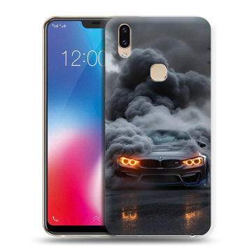 Силиконовый чехол на Vivo V9 с принтом BMW БМВ Силиконовый чехол на Vivo V9 с принтом BMW БМВ