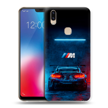 Силиконовый чехол на Vivo V9 с принтом BMW БМВ Силиконовый чехол на Vivo V9 с принтом BMW БМВ