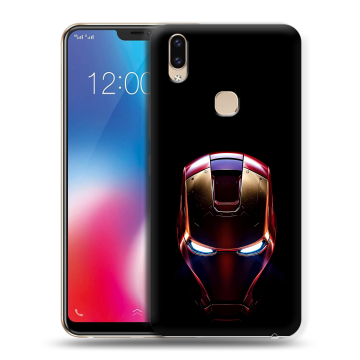 Силиконовый чехол на Vivo V9 с принтом IronMan Железный человек Силиконовый чехол на Vivo V9 с принтом IronMan Железный человек