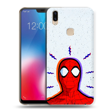 Силиконовый чехол на Vivo V9 с принтом Spiderman Человек паук