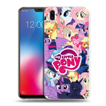 Силиконовый чехол на Vivo V9 с принтом My little pony Дружба чудо
