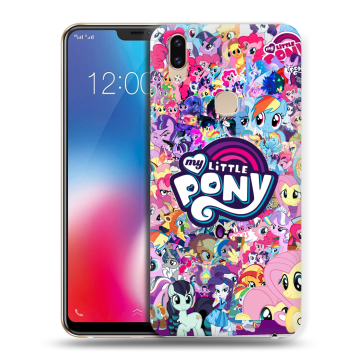 Силиконовый чехол на Vivo V9 с принтом My little pony Дружба чудо Силиконовый чехол на Vivo V9 с принтом My little pony Дружба чудо