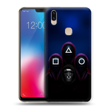 Силиконовый чехол на Vivo V9 с принтом Игра Кальмара