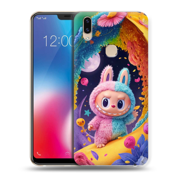 Силиконовый чехол на Vivo V9 с принтом Labubu Лабубу Силиконовый чехол на Vivo V9 с принтом Labubu Лабубу