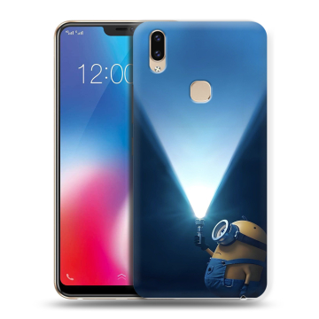 Силиконовый чехол на Vivo V9 с принтом Миньоны Силиконовый чехол на Vivo V9 с принтом Миньоны