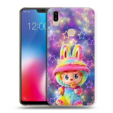 Силиконовый чехол на Vivo V9 с принтом Labubu Лабубу
