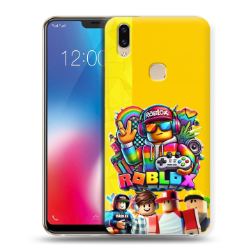 Силиконовый чехол на Vivo V9 с принтом Roblox Роблокс