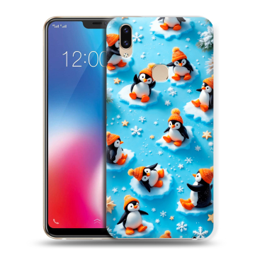 Силиконовый чехол на Vivo V9 с принтом Новый год