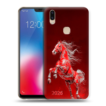 Силиконовый чехол на Vivo V9 с принтом Новый год