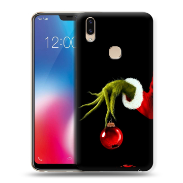 Силиконовый чехол на Vivo V9 с принтом Новый год Гринч