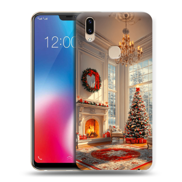 Силиконовый чехол на Vivo V9 с принтом Новый год