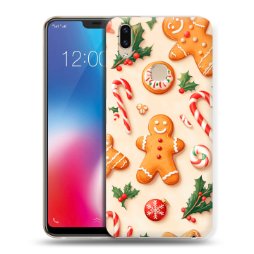 Силиконовый чехол на Vivo V9 с принтом Новый год