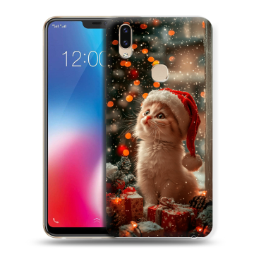 Силиконовый чехол на Vivo V9 с принтом Новый год