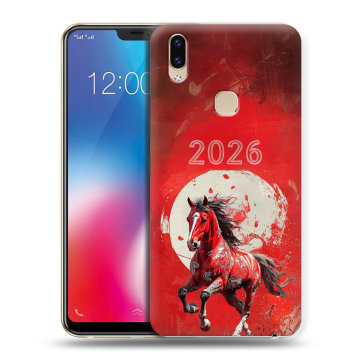 Силиконовый чехол на Vivo V9 с принтом Новый год