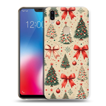 Силиконовый чехол на Vivo V9 с принтом Новый год