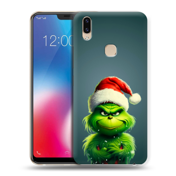 Силиконовый чехол на Vivo V9 с принтом Новый год Силиконовый чехол на Vivo V9 с принтом Новый год