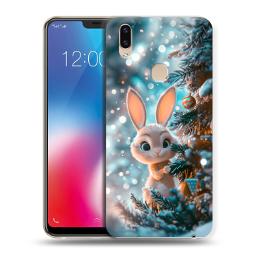 Силиконовый чехол на Vivo V9 с принтом Новый год Силиконовый чехол на Vivo V9 с принтом Новый год