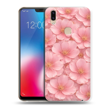 Силиконовый чехол на Vivo V9 с принтом женский