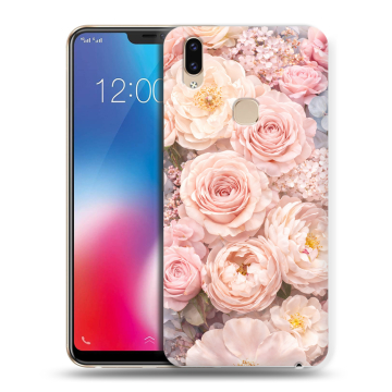 Силиконовый чехол на Vivo V9 с принтом женский