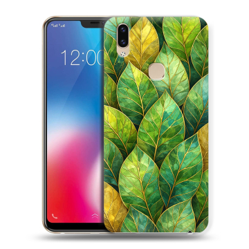 Силиконовый чехол на Vivo V9 с принтом женский