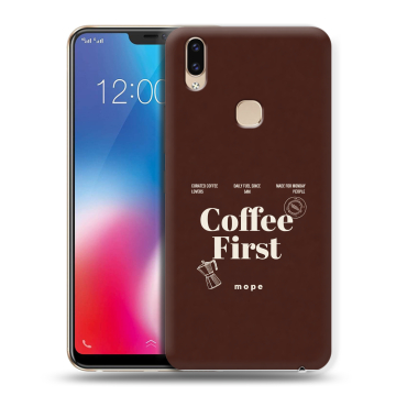 Силиконовый чехол на Vivo V9 с принтом женский