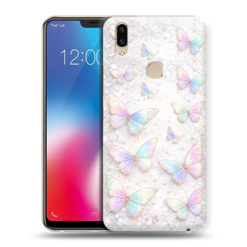 Силиконовый чехол на Vivo V9 с принтом женский