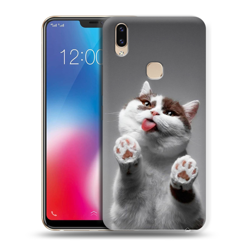 Пластиковый чехол на Vivo V9 с принтом Коты Пластиковый чехол на Vivo V9 с принтом Коты