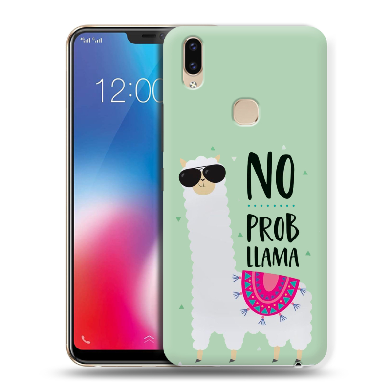 Силиконовый чехол на Vivo V9 с принтом Лама Силиконовый чехол на Vivo V9 с принтом Лама