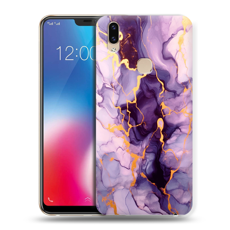 Пластиковый чехол на Vivo V9 с принтом Мрамор Пластиковый чехол на Vivo V9 с принтом Мрамор
