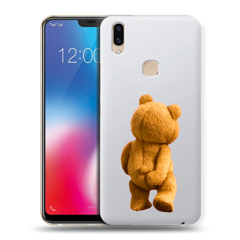 Пластиковый чехол на Vivo V9 с принтом Медведь Пластиковый чехол на Vivo V9 с принтом Медведь