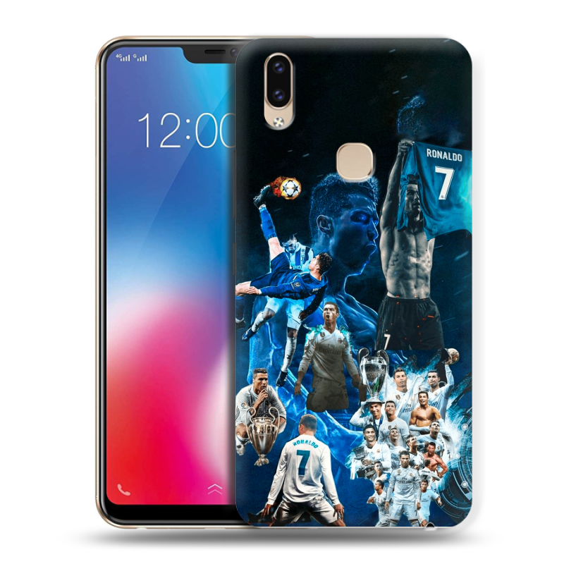 Пластиковый чехол на Vivo V9 с принтом Реал Роналдо Пластиковый чехол на Vivo V9 с принтом Реал Роналдо