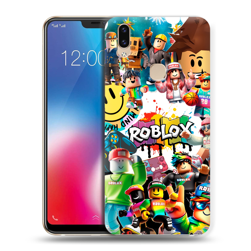 Силиконовый чехол на Vivo V9 с принтом Roblox Роблокс Силиконовый чехол на Vivo V9 с принтом Roblox Роблокс