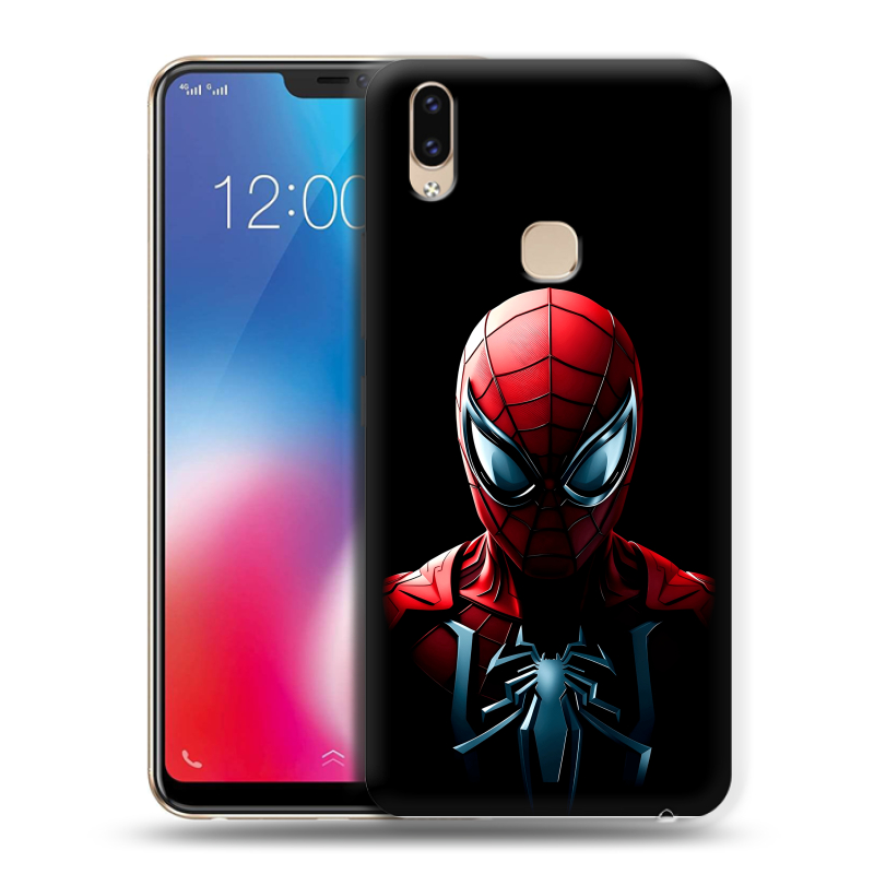 Силиконовый чехол на Vivo V9 с принтом Spiderman Человек паук Силиконовый чехол на Vivo V9 с принтом Spiderman Человек паук