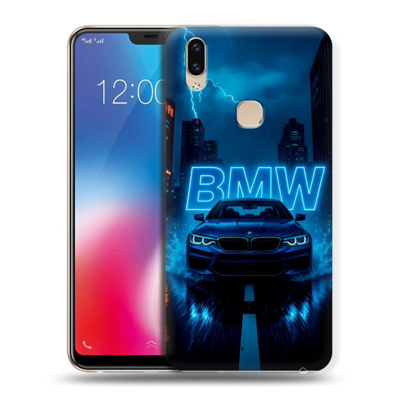 Пластиковый чехол на Vivo V9 с принтом BMW БМВ Пластиковый чехол на Vivo V9 с принтом BMW БМВ