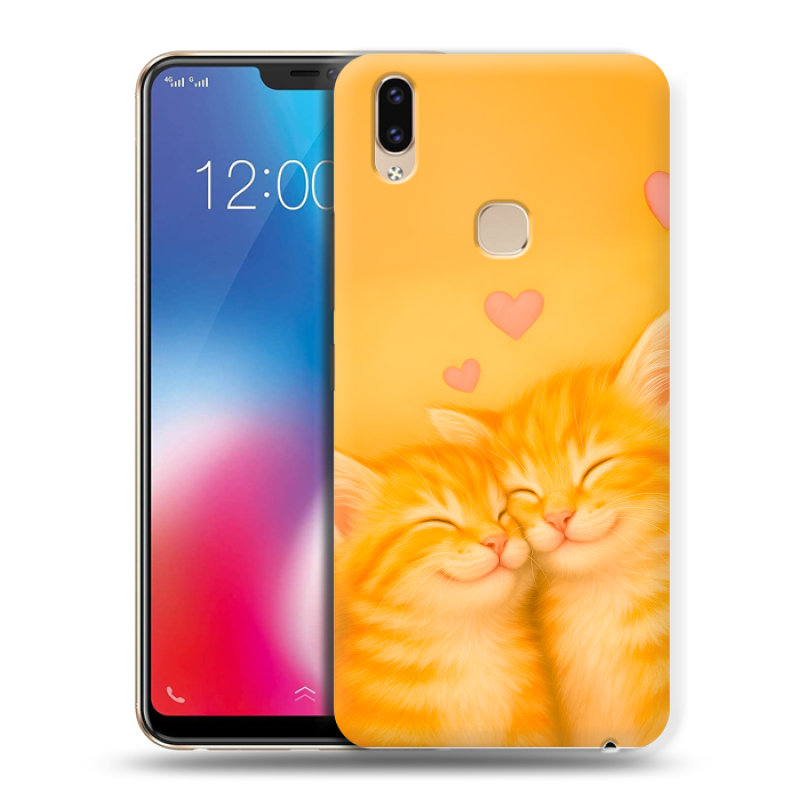 Пластиковый чехол на Vivo V9 с принтом Милые котята Пластиковый чехол на Vivo V9 с принтом Милые котята