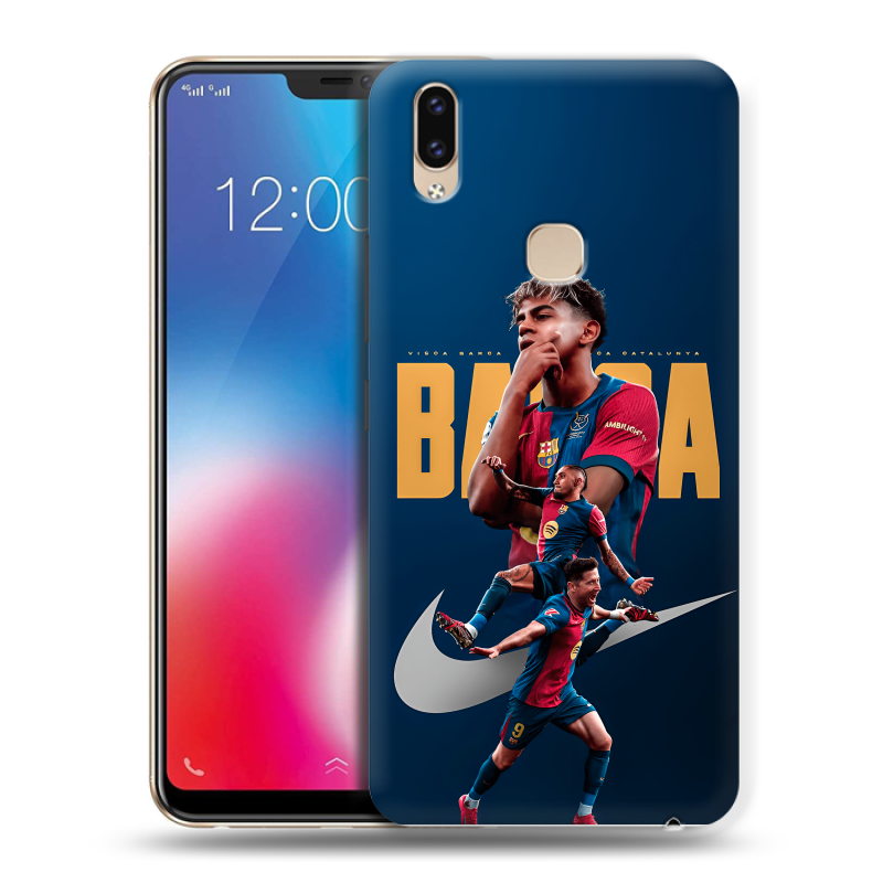 Пластиковый чехол на Vivo V9 с принтом Барселона Barca Yamal Пластиковый чехол на Vivo V9 с принтом Барселона Barca Yamal