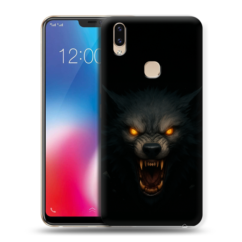 Силиконовый чехол на Vivo V9 с принтом Волк Силиконовый чехол на Vivo V9 с принтом Волк