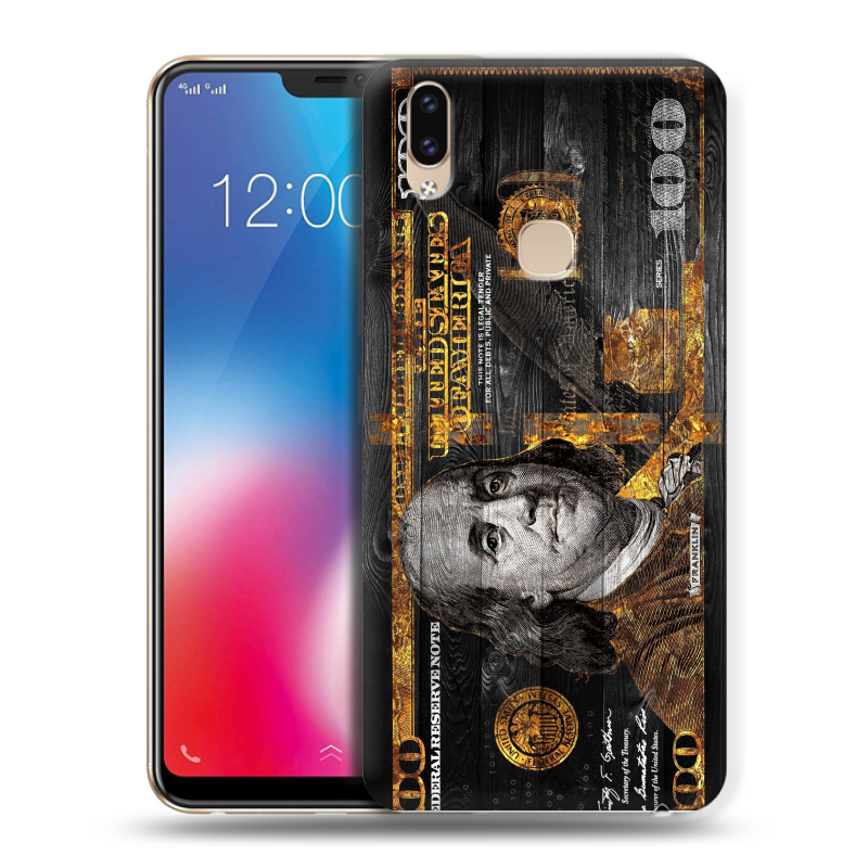 Пластиковый чехол на Vivo V9 с принтом Доллар деньги Пластиковый чехол на Vivo V9 с принтом Доллар деньги
