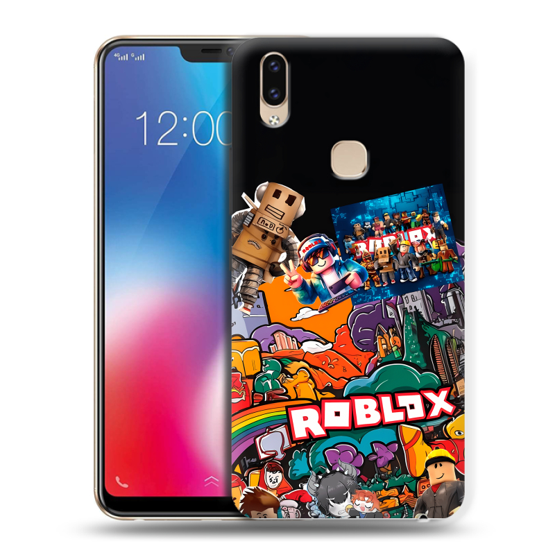 Пластиковый чехол на Vivo V9 с принтом Roblox Роблокс Пластиковый чехол на Vivo V9 с принтом Roblox Роблокс