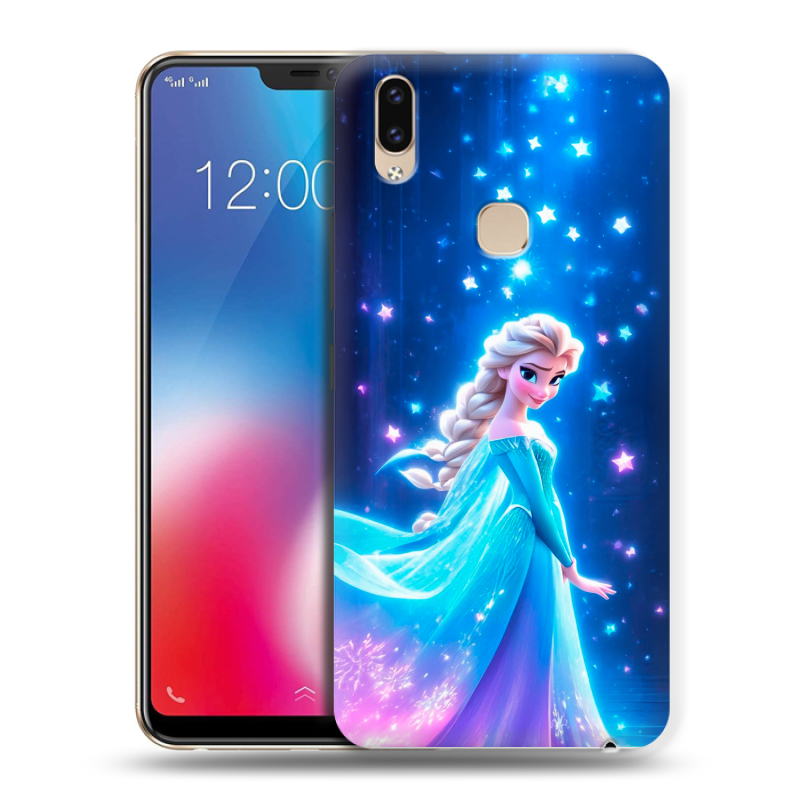 Пластиковый чехол на Vivo V9 с принтом Холодное сердце Frozen Пластиковый чехол на Vivo V9 с принтом Холодное сердце Frozen