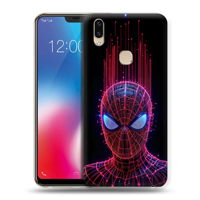 Силиконовый чехол на Vivo V9 с принтом Spiderman Человек паук Силиконовый чехол на Vivo V9 с принтом Spiderman Человек паук