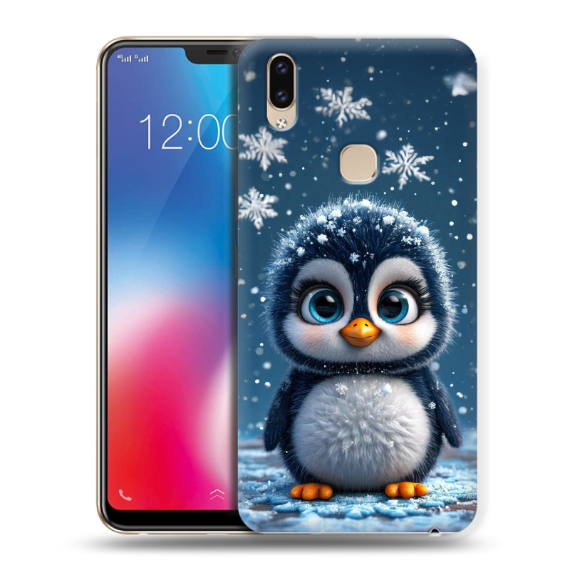 Силиконовый чехол на Vivo V9 с принтом Новый год Силиконовый чехол на Vivo V9 с принтом Новый год