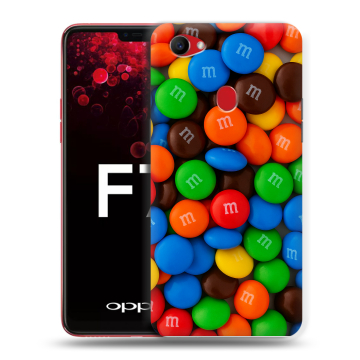 Пластиковый чехол на OPPO F7 с принтом Конфеты