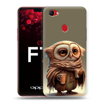 Пластиковый чехол на OPPO F7 с принтом Сова