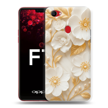 Пластиковый чехол на OPPO F7 с принтом Цветы Пластиковый чехол на OPPO F7 с принтом Цветы