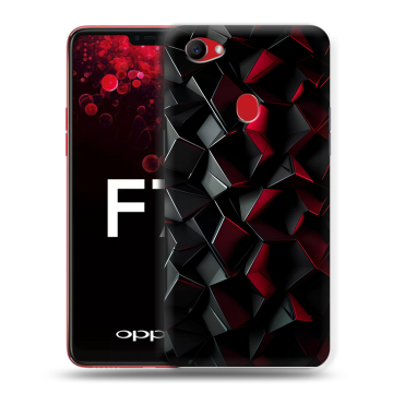 Пластиковый чехол на OPPO F7 с принтом Абстракция