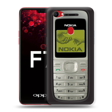 Пластиковый чехол на OPPO F7 с принтом Ретро Нокия