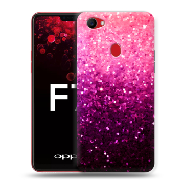 Пластиковый чехол на OPPO F7 с принтом Блестки
