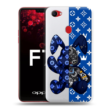 Пластиковый чехол на OPPO F7 с принтом Луи робот