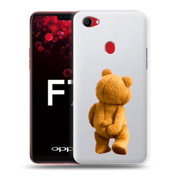 Пластиковый чехол на OPPO F7 с принтом Медведь Пластиковый чехол на OPPO F7 с принтом Медведь